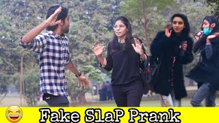 Fake Slap Prank on Girls | Stop Your Laughing Challenge 🤣 | AJ AHSAN |