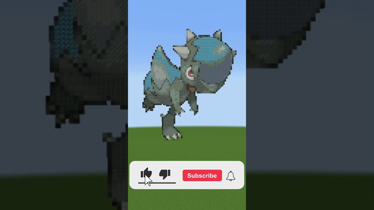 OMG Pokemon PixelArt Reveal 482 Minecraft Shorts SummerOnShorts
