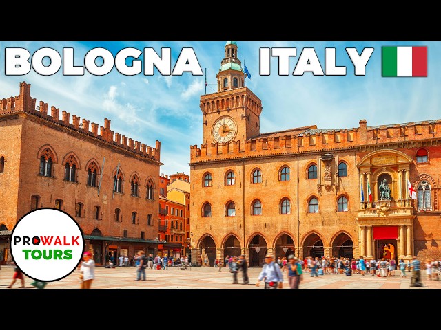 Bologna 🇮🇹 Walking Tour - 4K60fps with Captions - Prowalk Tours Italy class=