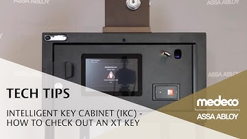 Medeco Intelligent Key Cabinet (IKC) - How to check out an XT Key