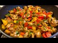 Champignons frits avec des lgumes incroyablement dlicieux  facile et rapide 