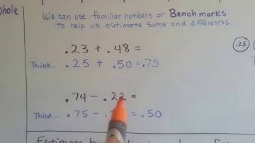 Grade 5 Math #3.7, Estimate Decimal Sums and Differences