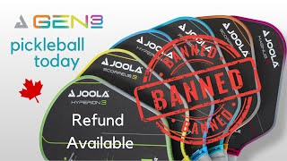 Joola Gen 3 Paddle Banned and Refund Available: EP: 4.1