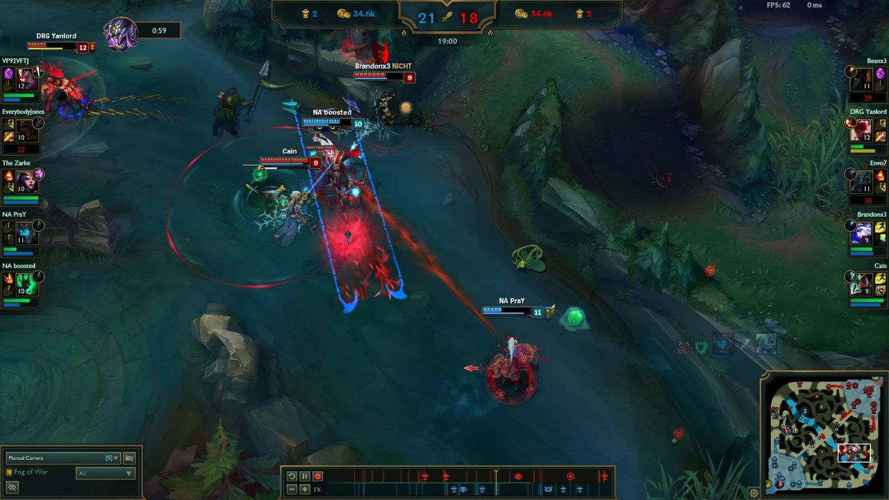 2 v 4 outplay duo bot lane