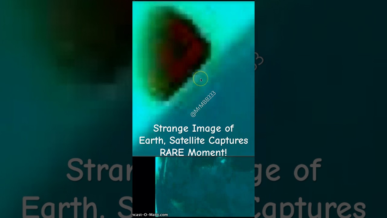 This was a classic- Strange Image of Earth, Satellite Captures RARE Moment! 