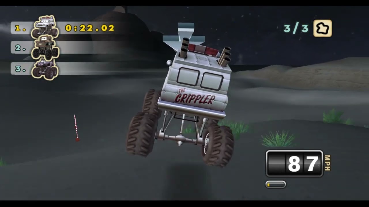 Cars: Mater-National Championship (Wii) - Monster NPCs + Monster Truck Mayhem addon pack showcase