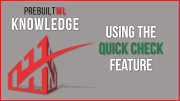 Using the Quick Check Feature