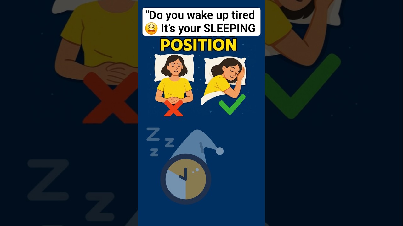 "Stop Sleeping Wrong! Best Position for Health & Energy!🙏😴 