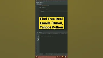 Find Free Real Emails Gmail Yahoo Using Python 