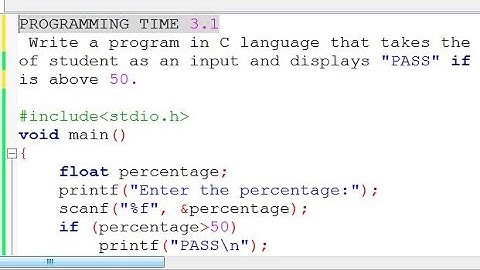 3.1 PROGRAMMING TIME | PERCENTAGE ABOVE 50 | UNIT#3 | COMPUTER SCIENCE CLASS 10 | MGS WAZIRABAD