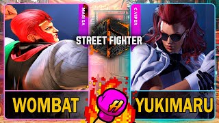 SF6 Wombat (MARISA) VS Yukimaru (C.VIPER)🥊Street Fighter 6🥊スト6🥊4K 60ᶠᵖˢ