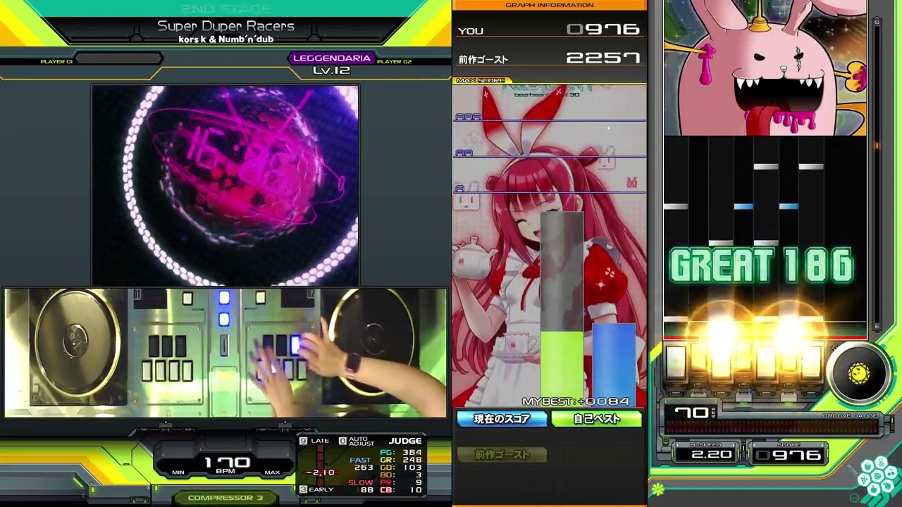 beatmania IIDX】Super Duper Racers / kors k & Numb'n'dub - YouTube