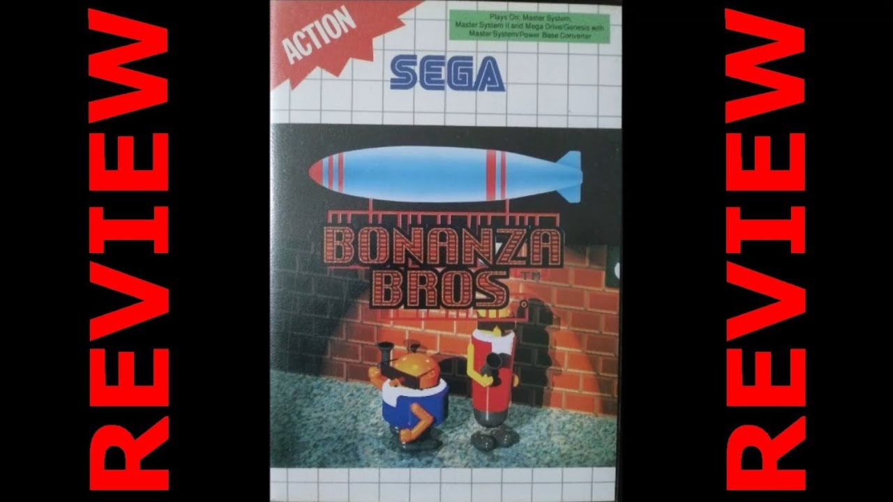 Bonanza Bros Sur Sega Master System – Jeu Complet PAL, Boîtier Et Notice – Très Bon état