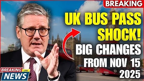 🚨 UK Bus Pass Changes 15 Nov 2025 – Who’s Eligible & What You Must Know!