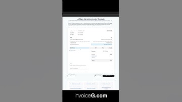 Affiliate Marketing Invoice Template #invoicegenerator #invoicetemplate