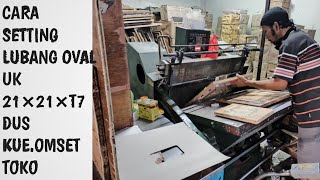 CARA SETTING LOBANG OVAL DUS KUE DI MESIN PON MANUAL.