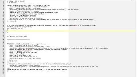 how to make a custom job/donator job in darkrp