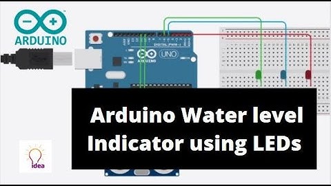 Arduino Water Level Indicator using LEDs | Tinkercad | Arduino Project