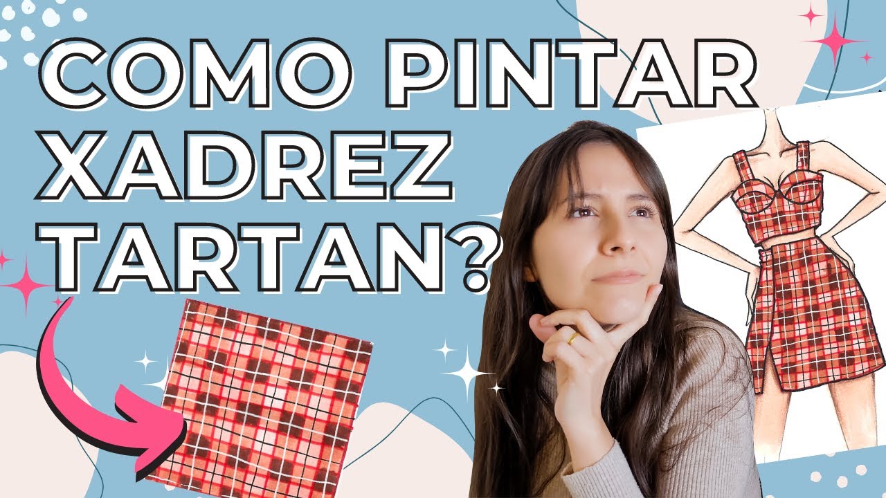 COMO PINTAR XADREZ? | Tutorial de como fazer estampa xadrez TARTAN
