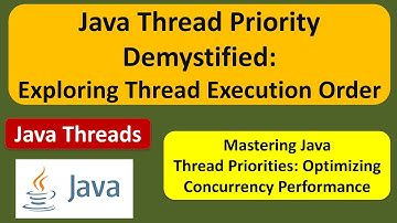 Java Thread Priority Demystified: Exploring Thread Execution Order | Java Threads
