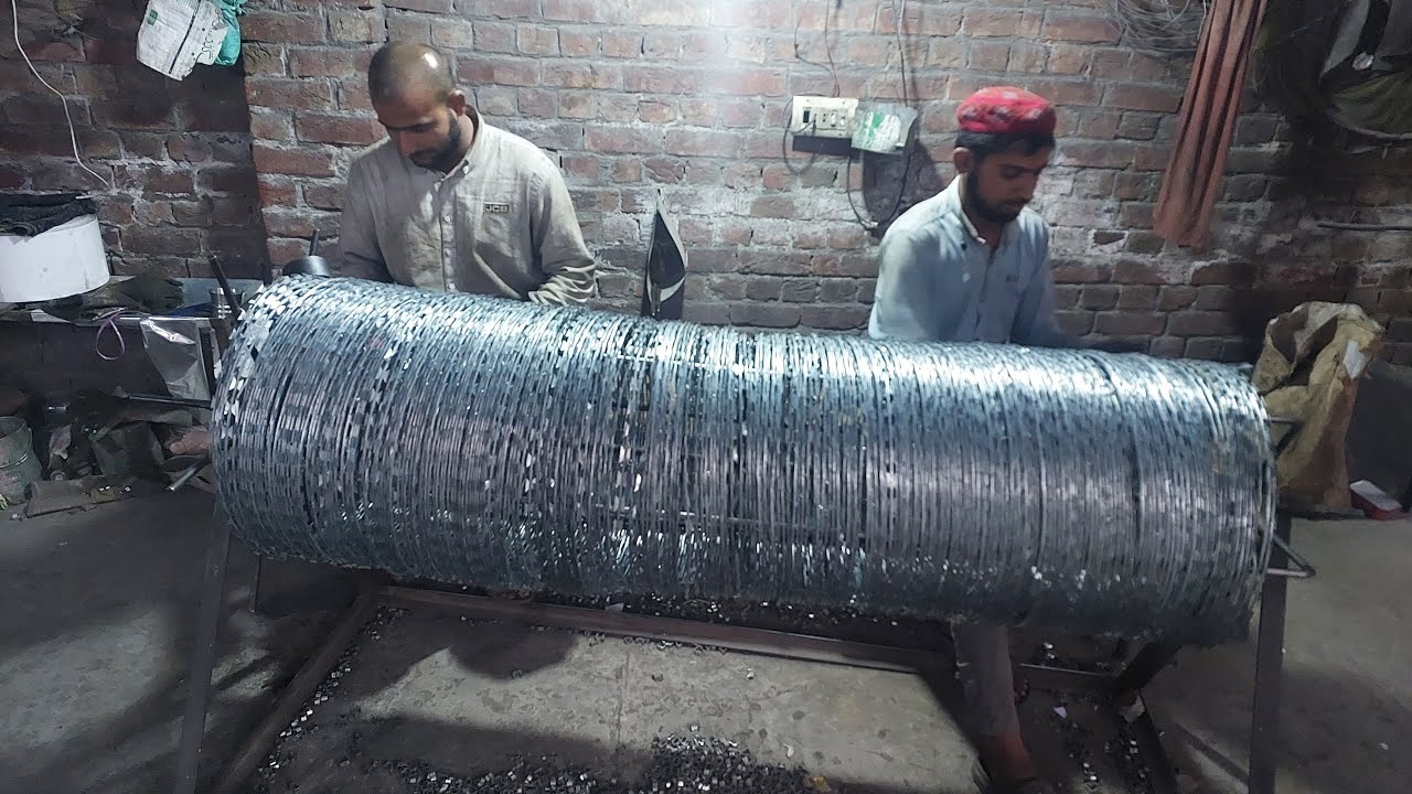 Making process of Razor Wire #razorwire #reels #trending #shorts # ...