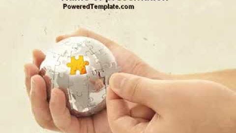 Puzzle Fixing PowerPoint Template by PoweredTemplate.com