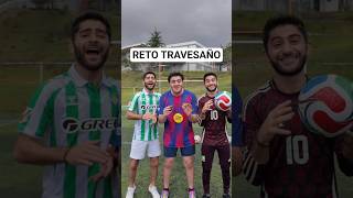 RETO TRAVESAÑO POR $5,000 ⚽️🎯🤑 @Es_Carlos #sisomosgemelos #futbol #reto #challenge