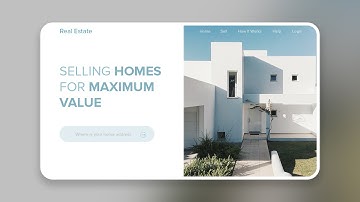 UI Design Tutorial -  Real Estate Website Design in Adobe Photoshop 2020