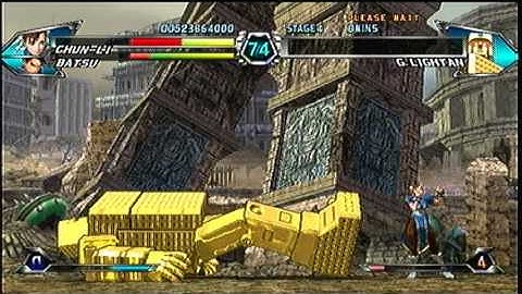 Tatsunoko Vs Capcom - Chun-li/Batsu Gameplay