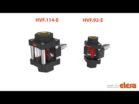 HVF-E Visual flow indicators with flow-meter sensor