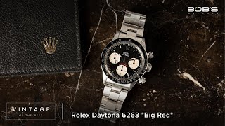 Vintage Rolex Daytona 6263 “Big Red” - Vintage of the Week Episode 8 | Bob's Watches