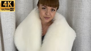 Fur Stole fox white collar very big | FursBerry woman in fur fox | Sale eBay fur coats jackets hats