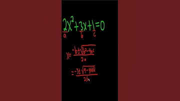 How to use the Quadratic Formula #shorts