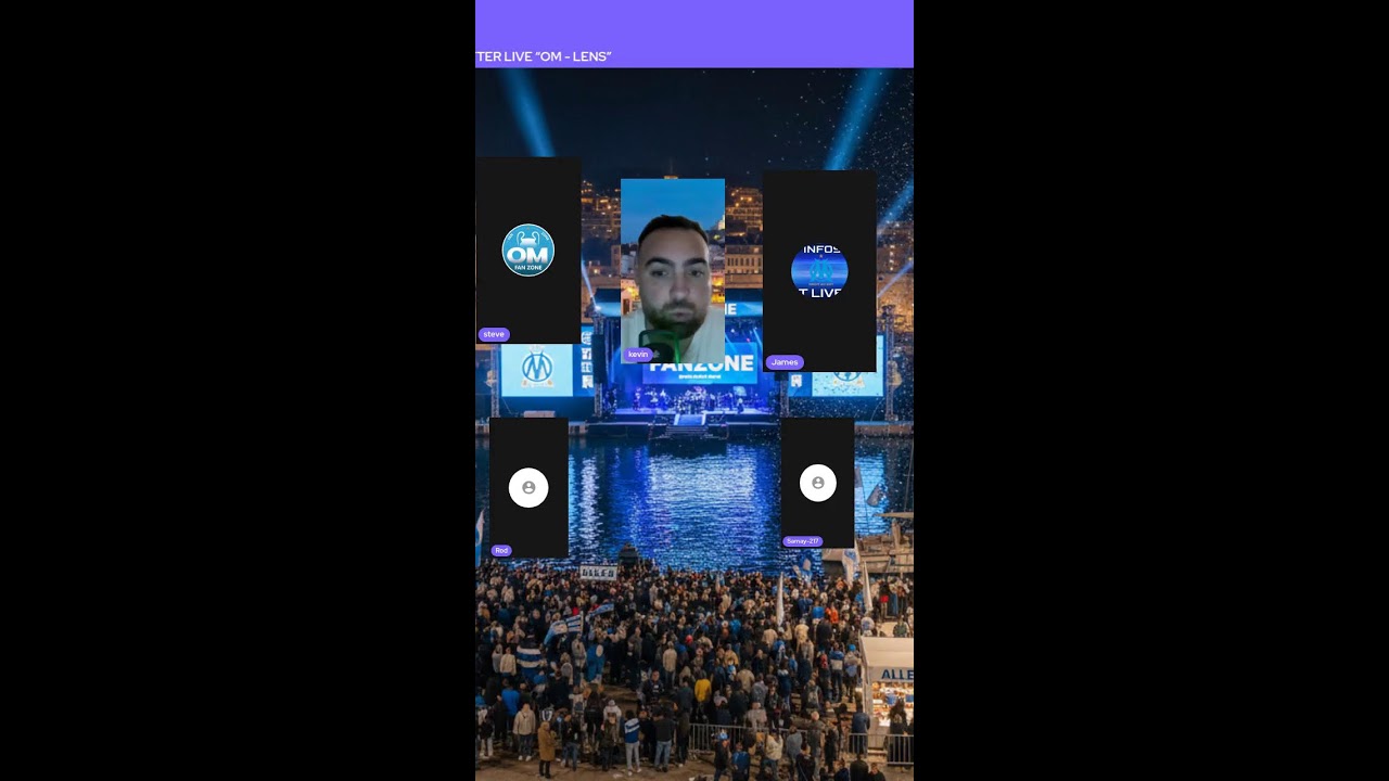 ⚪️Ⓜ️ LIVE FAN ZONE APRÈS MATCH “OM - LENS” 📱