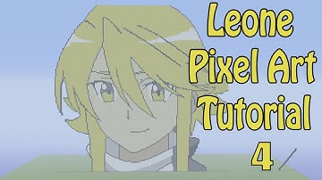 Minecraft Pixel Art Tutorial: How to make Leone Part 4 (Akame Ga Kill)