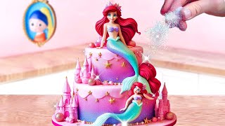 Beautiful Princess Pull Me Up Cake 🌈 1000+ Miniature Disney Princess Cake | MIN Cakes