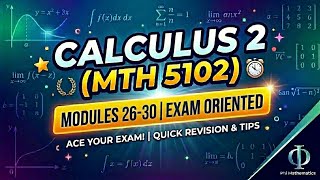 Mth5102 Short Lecture Module 26-30