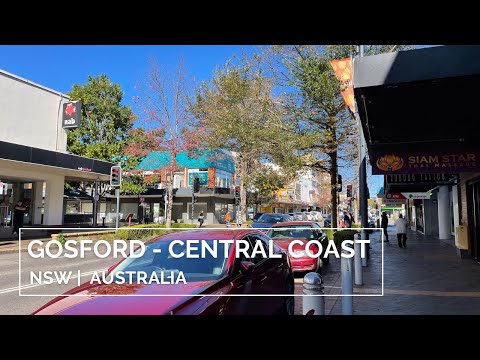 CENTRAL COAST - Gosford Australia - 4K 2022 | NSW - Walking Tour Video.