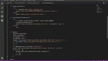 Comment Créer  un simple port scanner avec multithreads (Python)