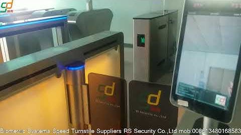 Servo Motor Glass Door Turnstile DC Brushless Swing Barrier Mechanism-RS Security Co.,Ltd