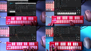 QuNexusRED MPE MIDI Sequencer and Arpeggiator by Keith McMillen Instruments - Arturia Pigments Demo