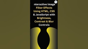 🖼️✨ Create an Image Filter Effect in 60 Seconds! ⏱️ (HTML, CSS, JavaScript) #shorts