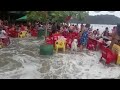 Antes, durante e depois da ressaca tipo tsunami em Ubatuba SP carnaval 2020