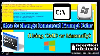 Change cmd color / command prompt window