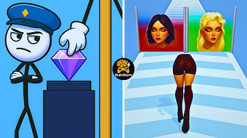 Thief Puzzle Vs Build A Queen – Full Level Gameplay | BrainStorm Android iOS Walkthrough EP-0605