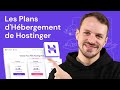 Tuto hostinger  choisir un hbergement web 2024  meilleurs plans wordpress mutualis etc