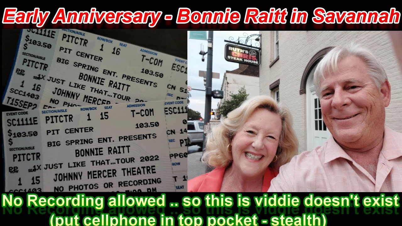 Bonnie Raitt in Savannah 11/11/2022 YouTube