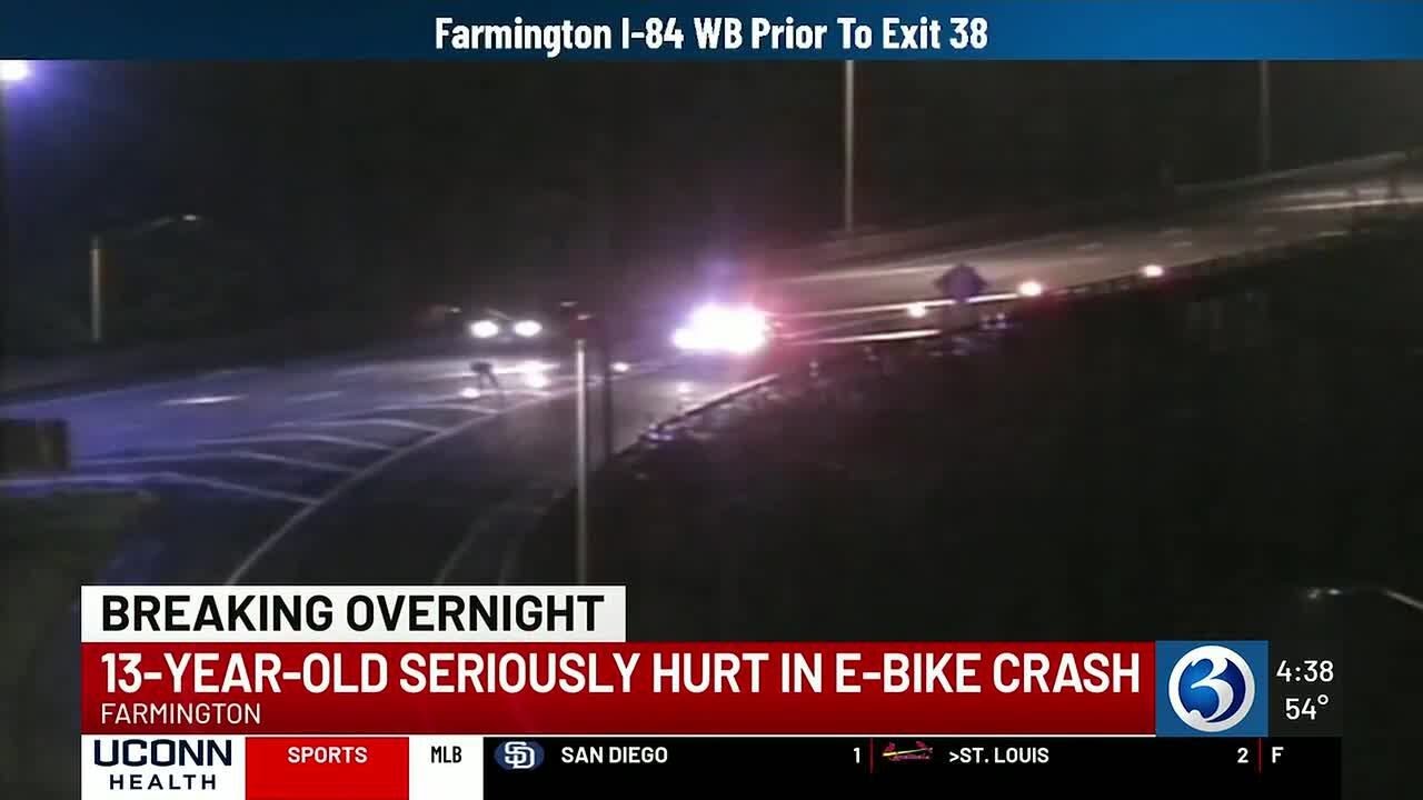 13-year-old bicyclist seriously injured in crash on I-84 Farmington ...