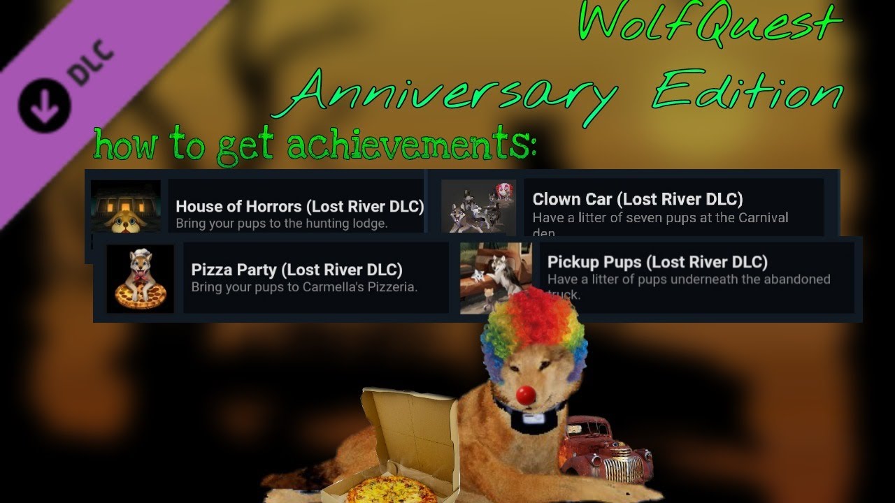 WolfQuest: AE | Lost River DLC | Как получить 4 достижения с щенками и местами