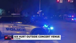 Six people taken to hospital after shooting at Eugene music venue